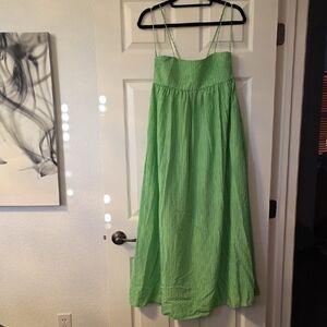 Green Strappy Maxi Dress